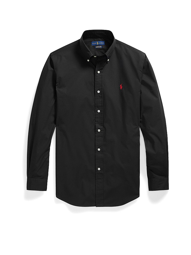 POLO RALPH LAUREN Hemd Custom Fit schwarz | XL