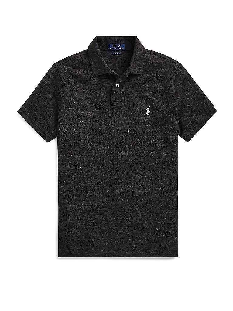 POLO RALPH LAUREN Poloshirt Slim Fit Basic Mesh schwarz | M