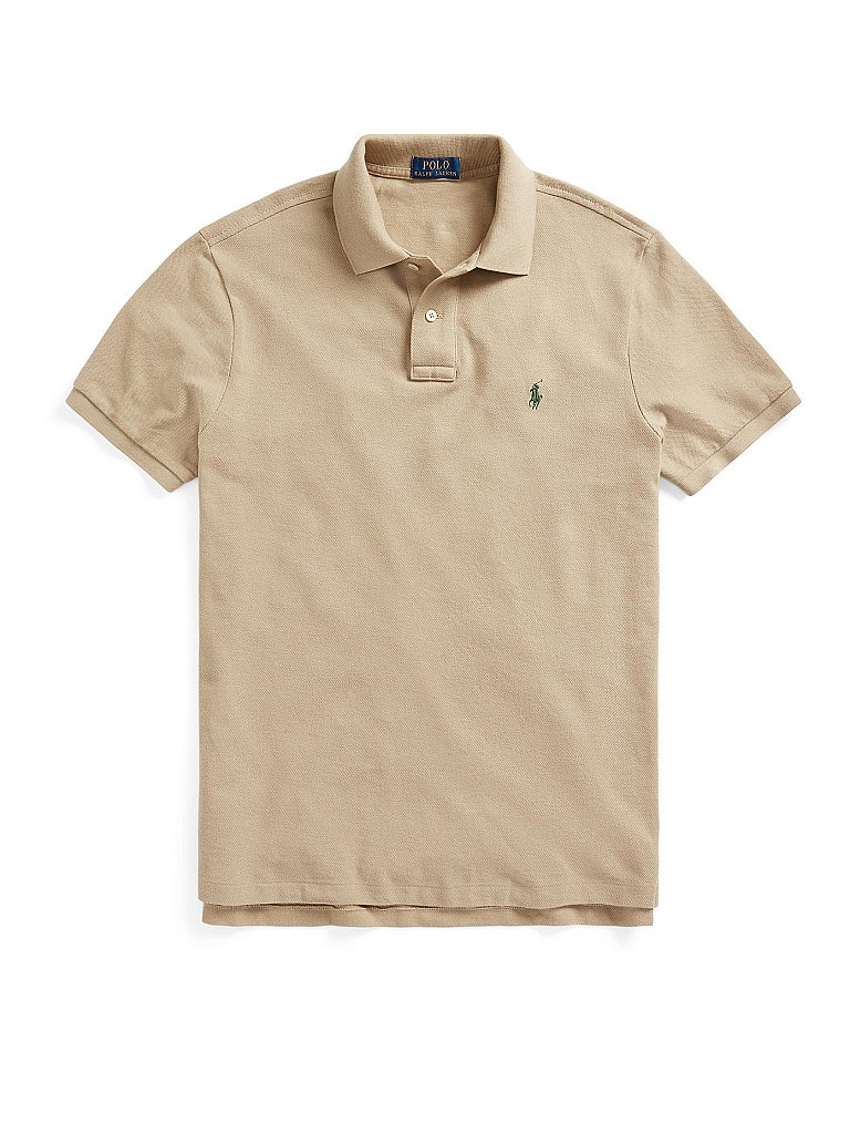 POLO RALPH LAUREN Poloshirt Slim Fit Basic Mesh beige | M