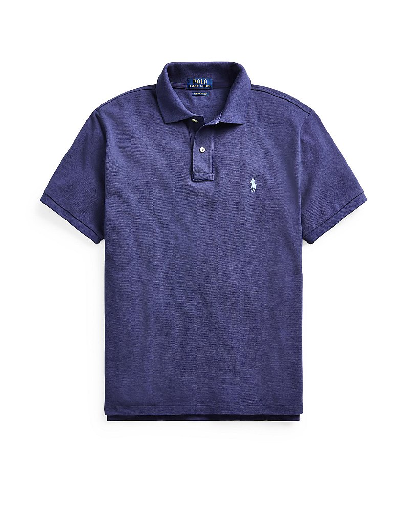 POLO RALPH LAUREN Poloshirt Slim Fit Basic Mesh blau | M