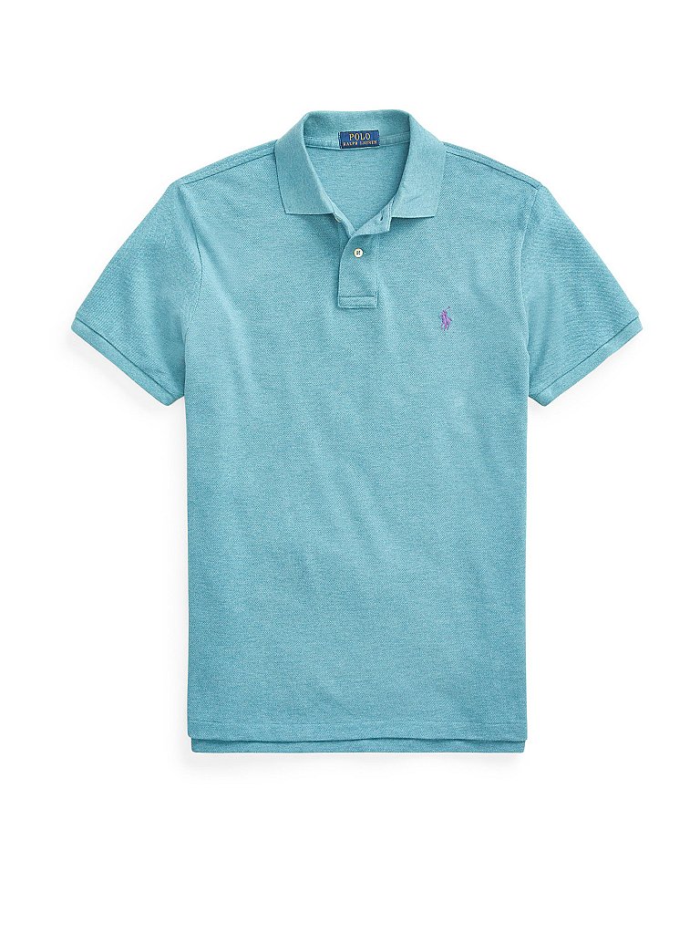 POLO RALPH LAUREN Poloshirt Slim Fit Basic Mesh blau | L