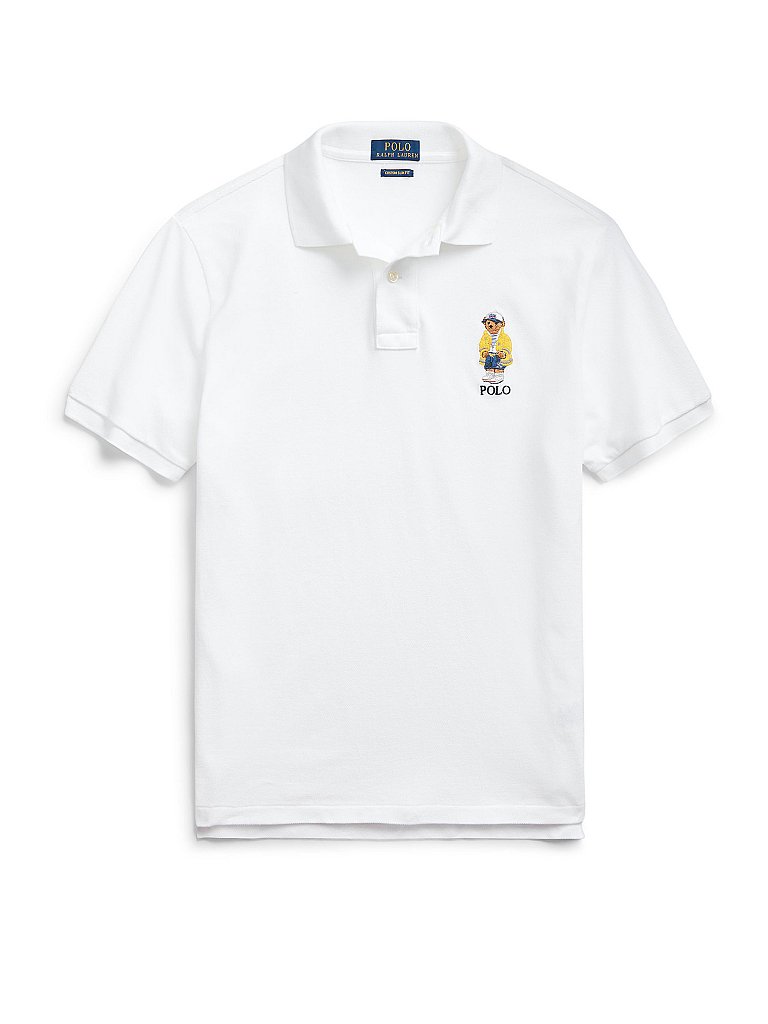 POLO RALPH LAUREN Poloshirt Custom Slim Fit weiß | L
