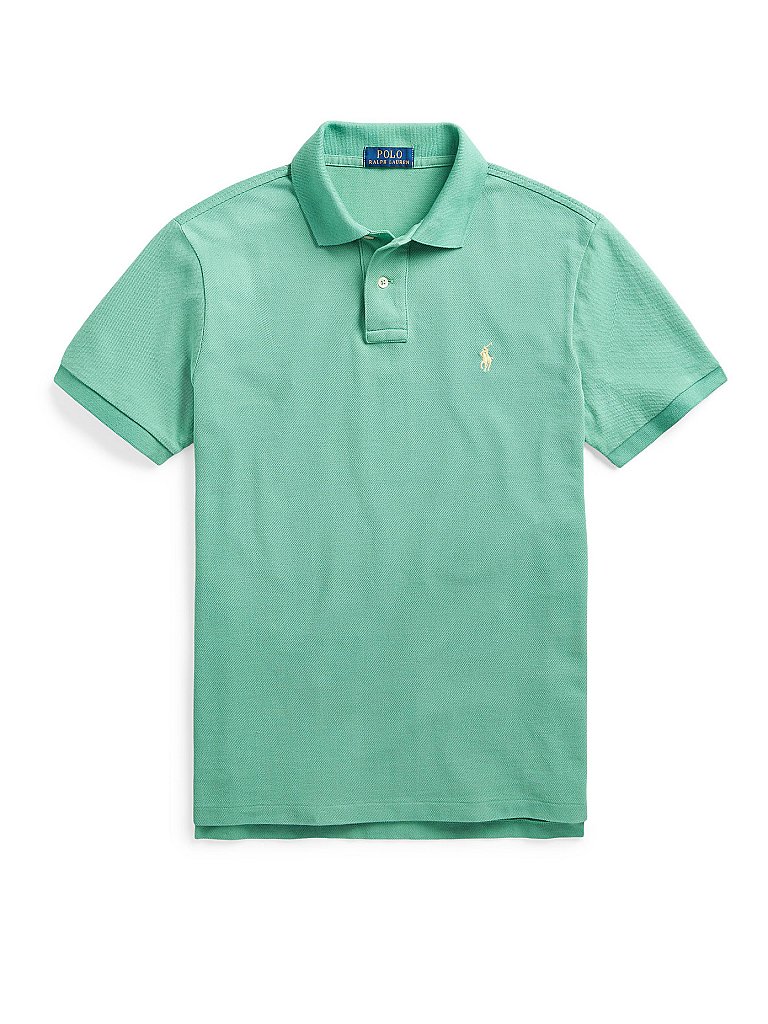 POLO RALPH LAUREN Poloshirt Custom Slim Fit Basic Mesh grün | S
