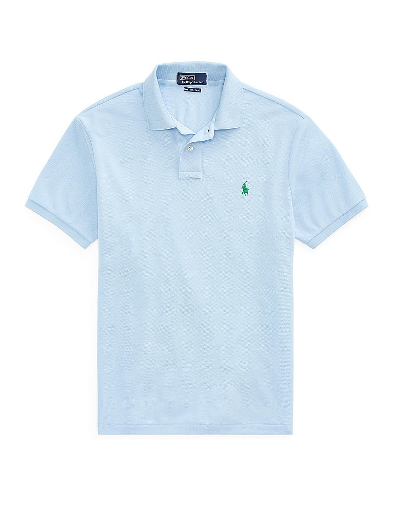 POLO RALPH LAUREN Poloshirt Regular Slim Fit The Earth Polo blau | S