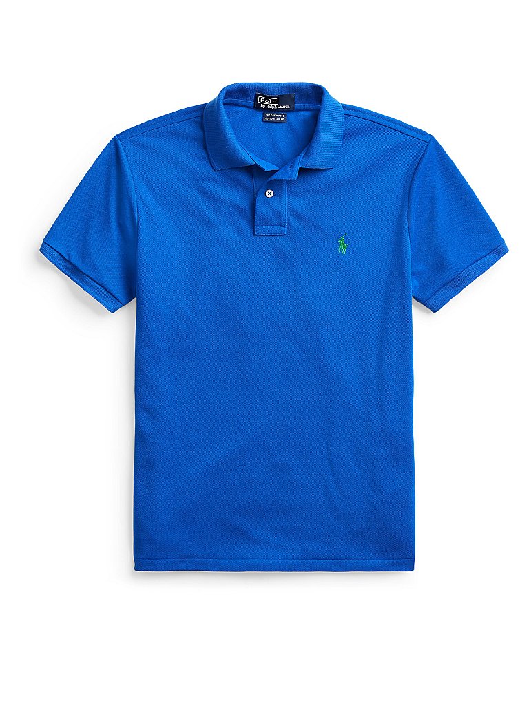 POLO RALPH LAUREN Poloshirt Regular Slim Fit The Earth Polo blau | M