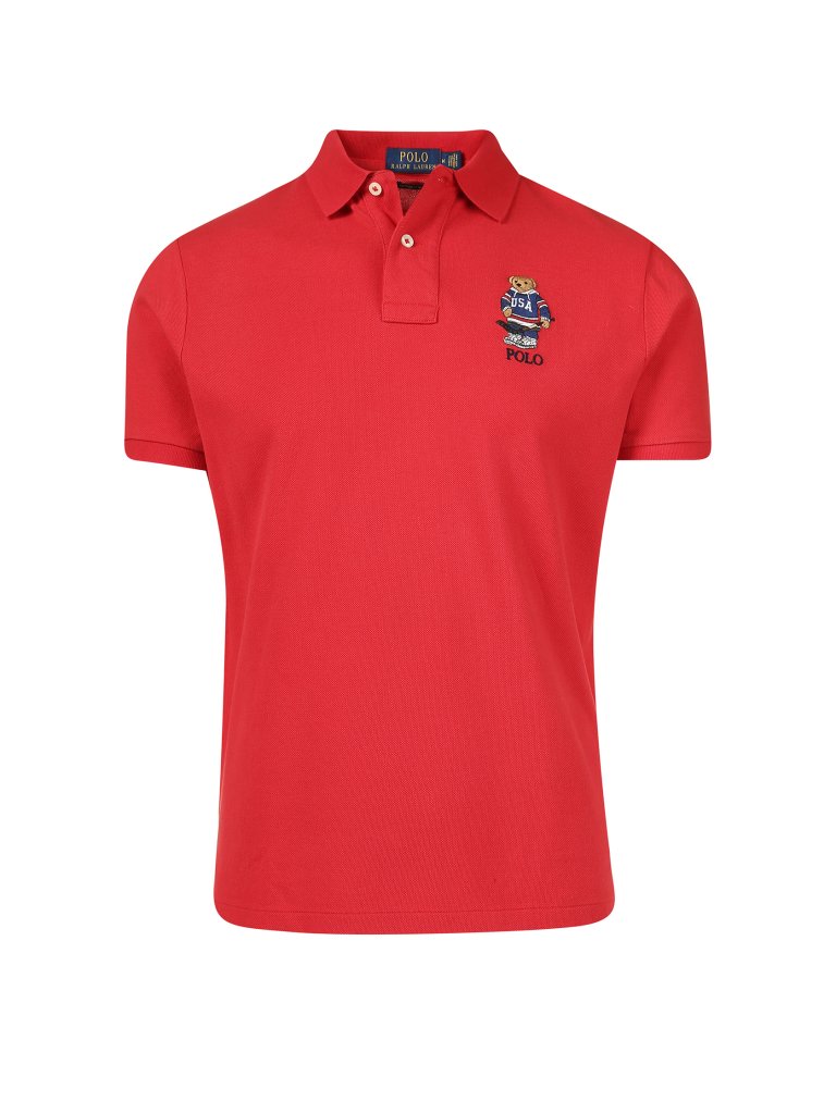POLO RALPH LAUREN Poloshirt Slim Fit  rot | L