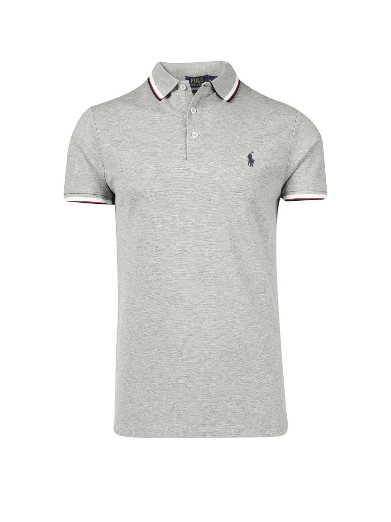 POLO RALPH LAUREN Poloshirt Slim Fit grau | L
