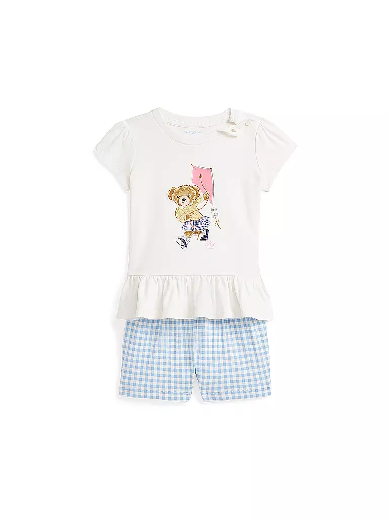 POLO RALPH LAUREN | Baby Set 2-teilig T-Shirts und Shorts | creme