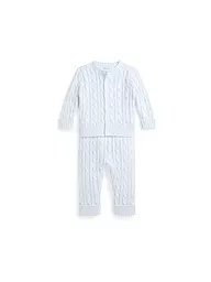 POLO RALPH LAUREN | Baby Set 2-tlg Cardigan und Hose | hellblau