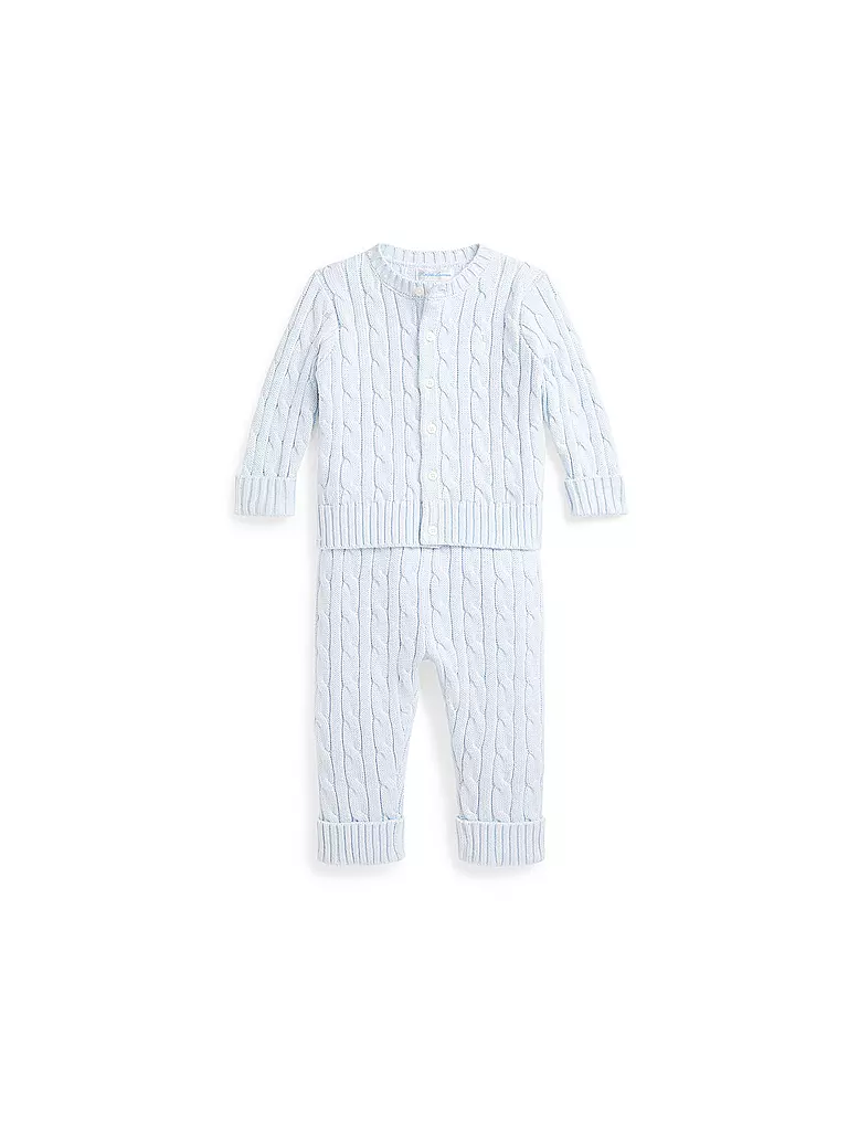 POLO RALPH LAUREN | Baby Set 2-tlg Cardigan und Hose | hellblau