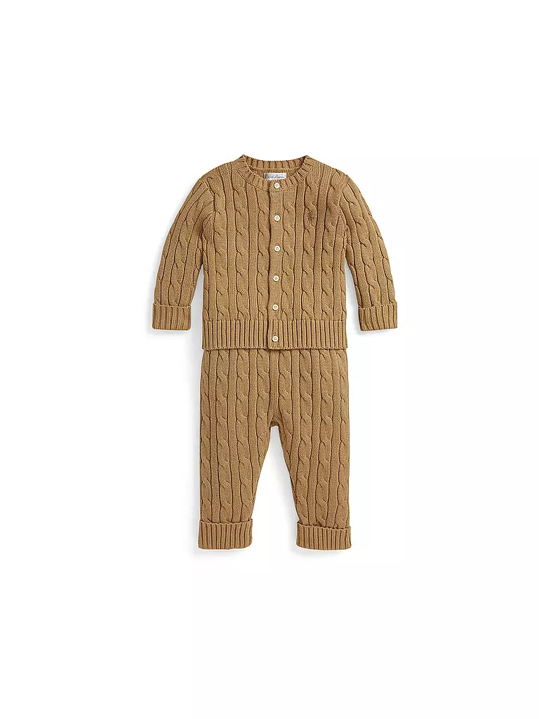 POLO RALPH LAUREN | Baby Set 2-tlg Cardigan und Hose | camel