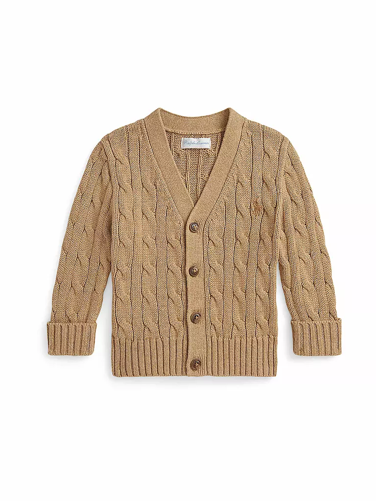 POLO RALPH LAUREN | Baby Strickjacke | camel