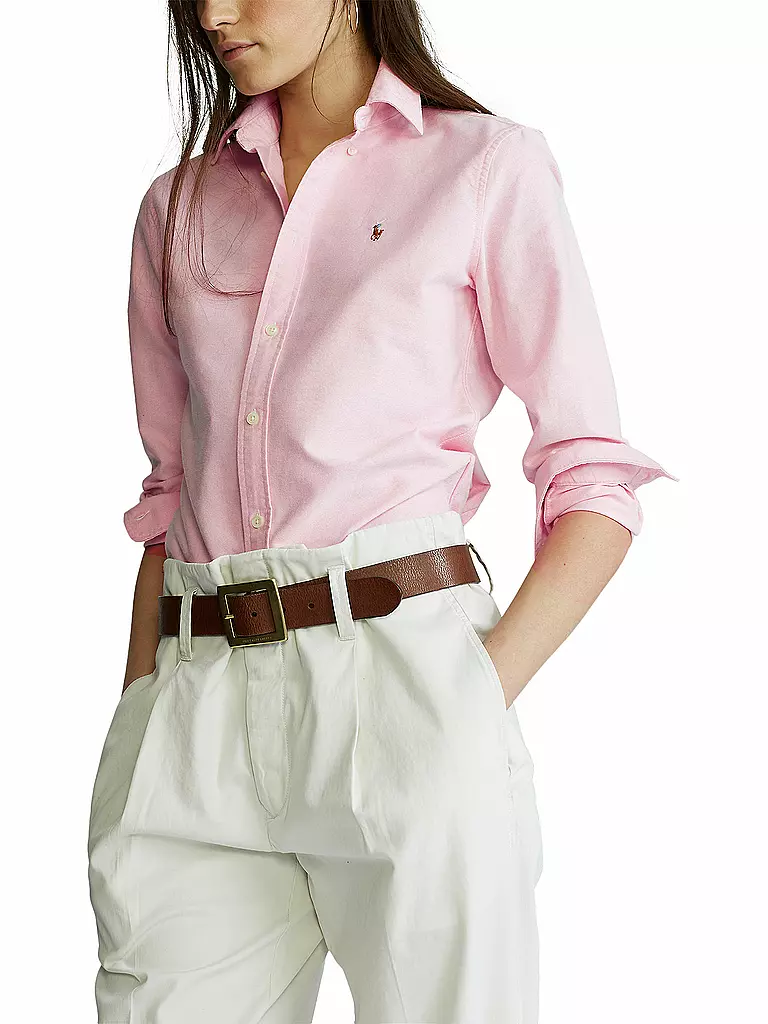 POLO RALPH LAUREN | Bluse Slim Fit HARPER | rosa