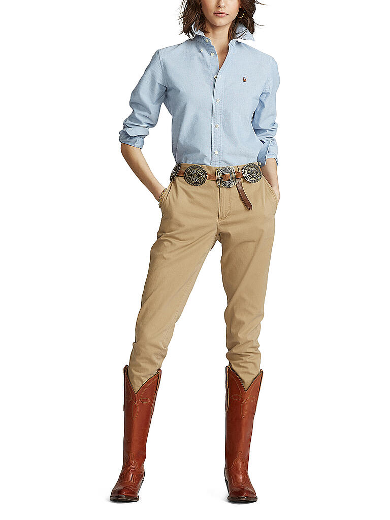 POLO RALPH LAUREN | Bluse Slim-Fit "Harper" | blau