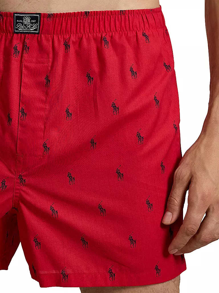 POLO RALPH LAUREN | Boxershorts 3-er Pkg. red / cr | blau