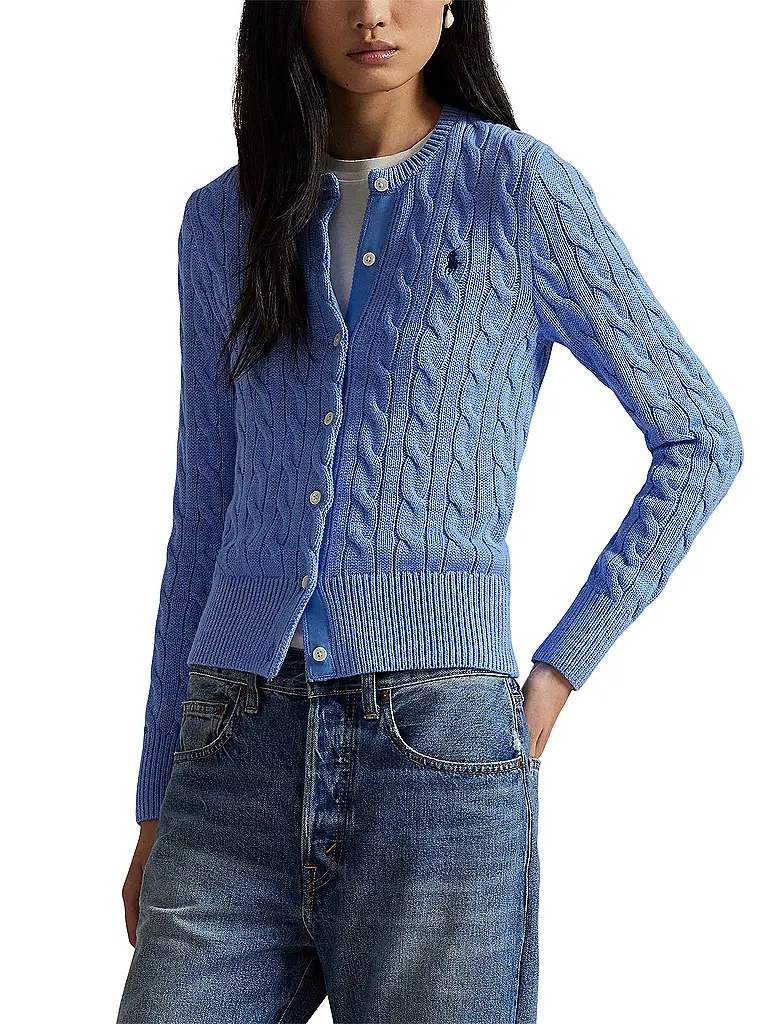 POLO RALPH LAUREN | Cardigan Slim Fit | Hellblau