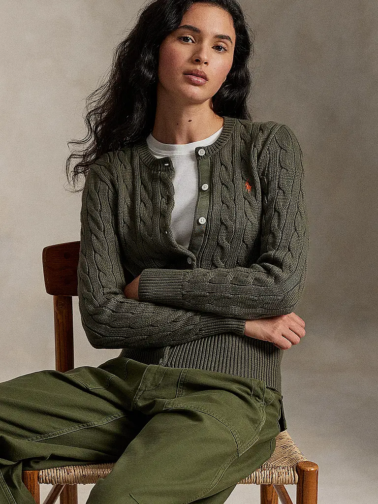 POLO RALPH LAUREN | Cardigan Slim Fit | Olive