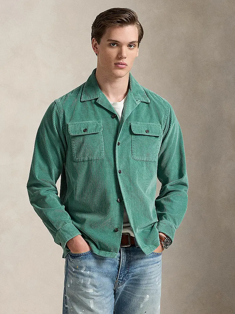POLO RALPH LAUREN | Cord Overshirt  | Grün
