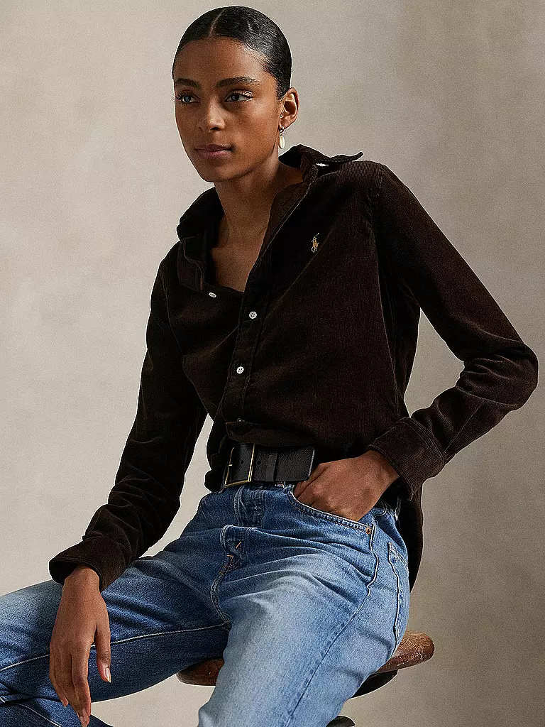 POLO RALPH LAUREN | Cordbluse | blau