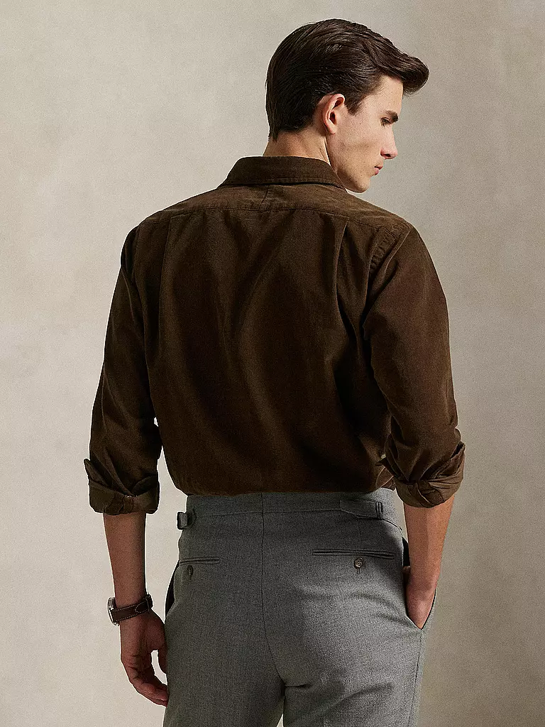 POLO RALPH LAUREN | Cordhemd Custom Fit | braun