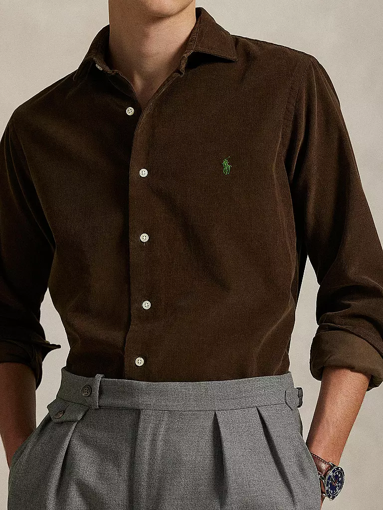 POLO RALPH LAUREN | Cordhemd Custom Fit | braun