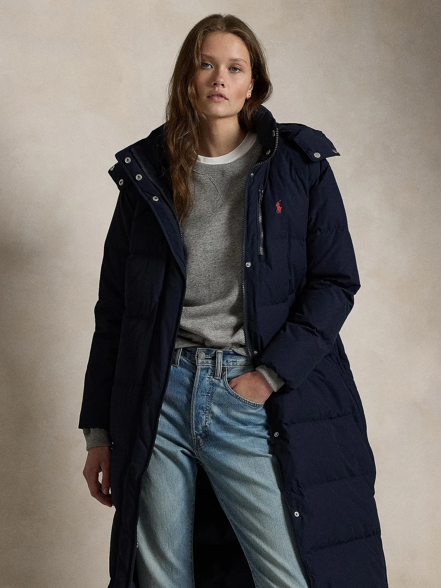 POLO RALPH LAUREN | Daunensteppmantel | dunkelblau