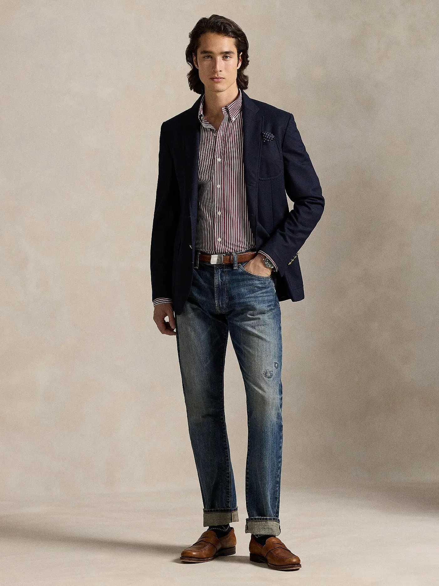 POLO RALPH LAUREN | Hemd Custom Fit  | dunkelrot