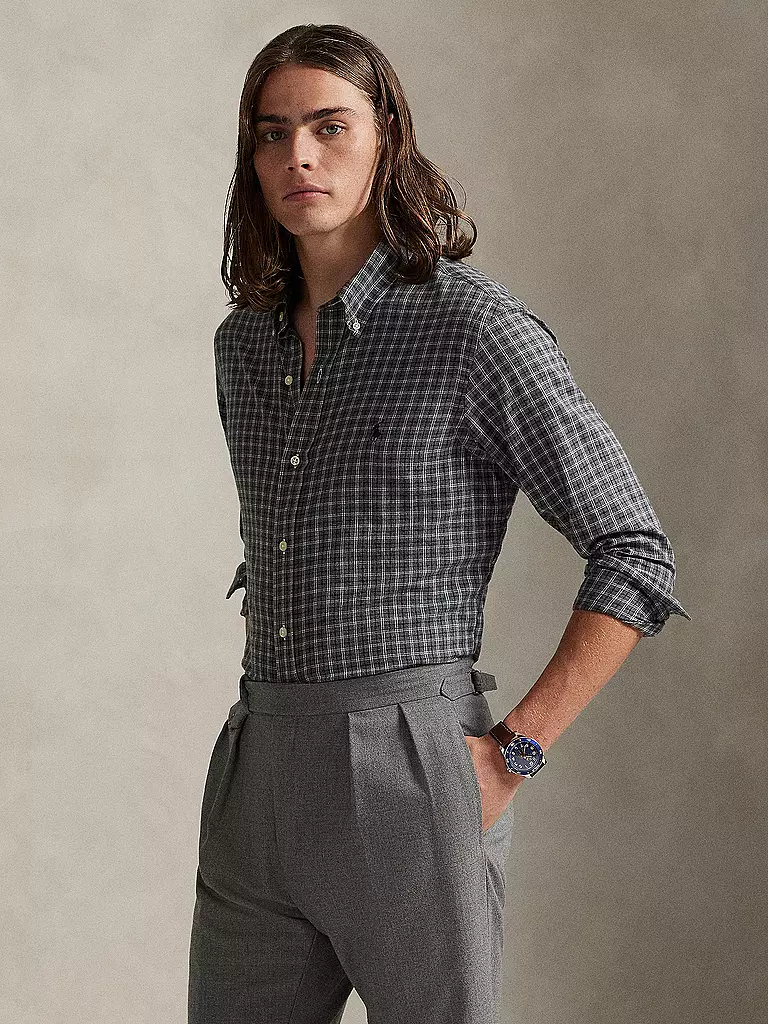 POLO RALPH LAUREN | Hemd Custom Fit | grau