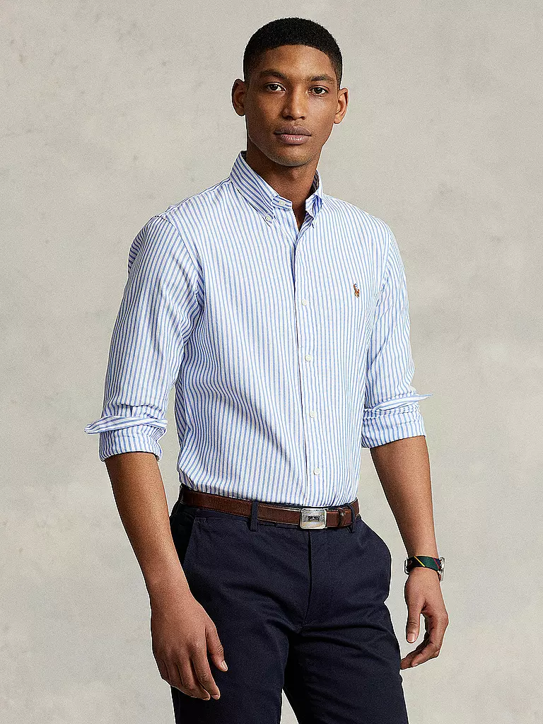 POLO RALPH LAUREN | Hemd Custom Fit | hellgrau