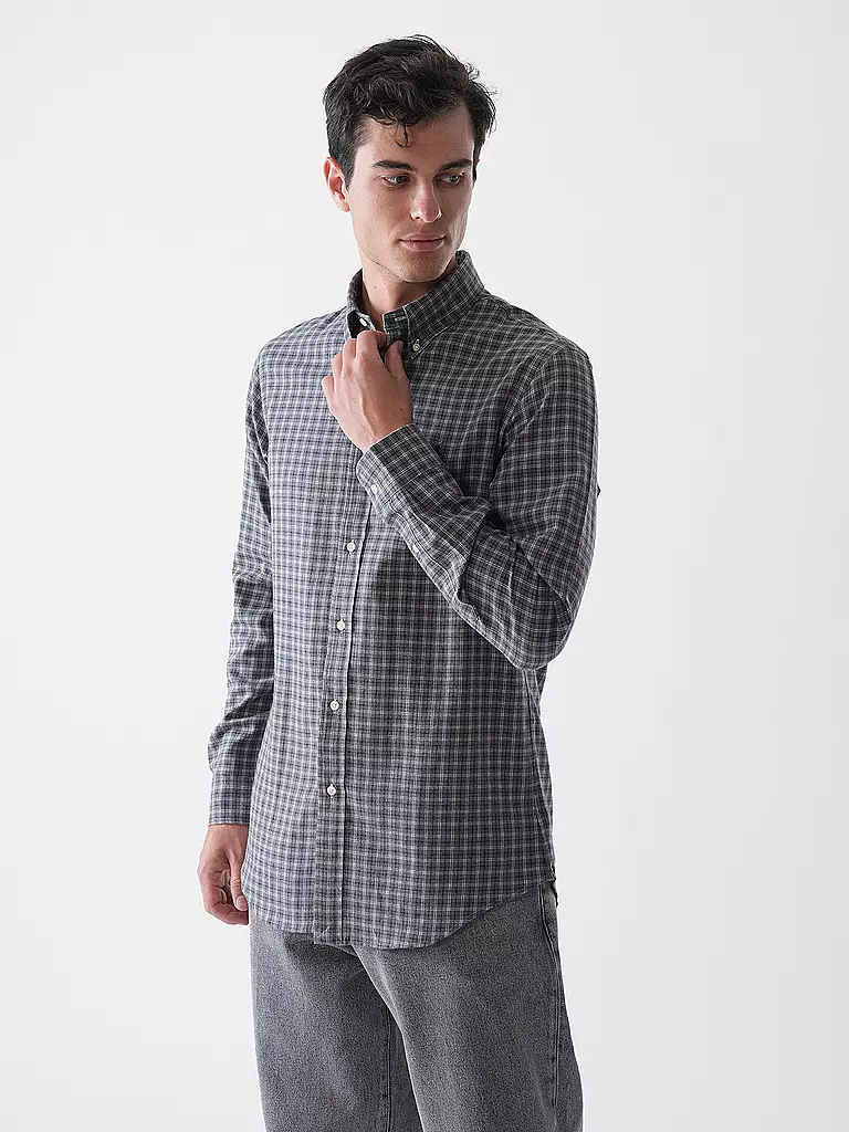 POLO RALPH LAUREN | Hemd Custom Fit | grau