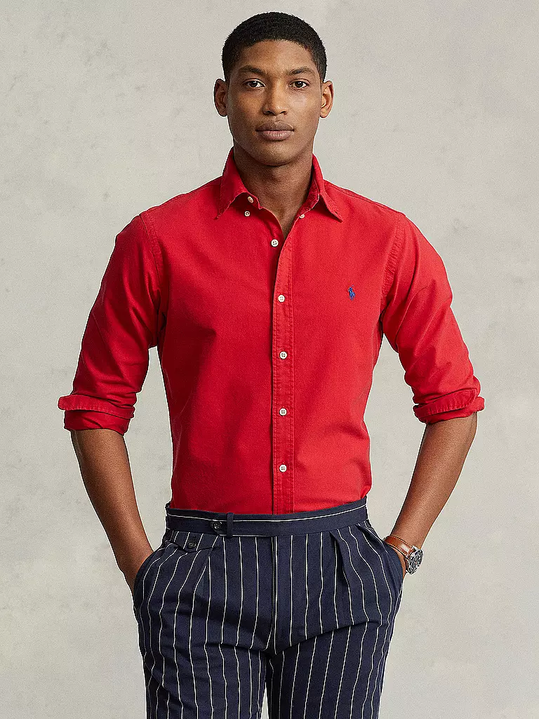 POLO RALPH LAUREN | Hemd Custom Fit | rot