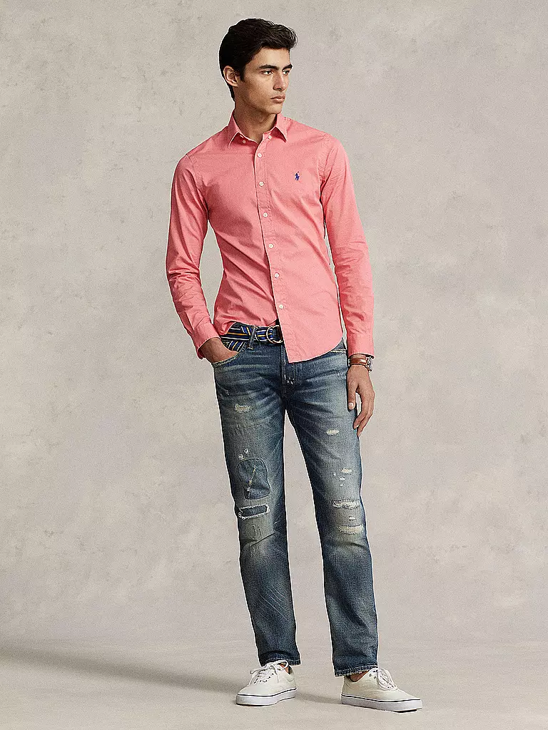 POLO RALPH LAUREN | Hemd Slim Fit  | rot