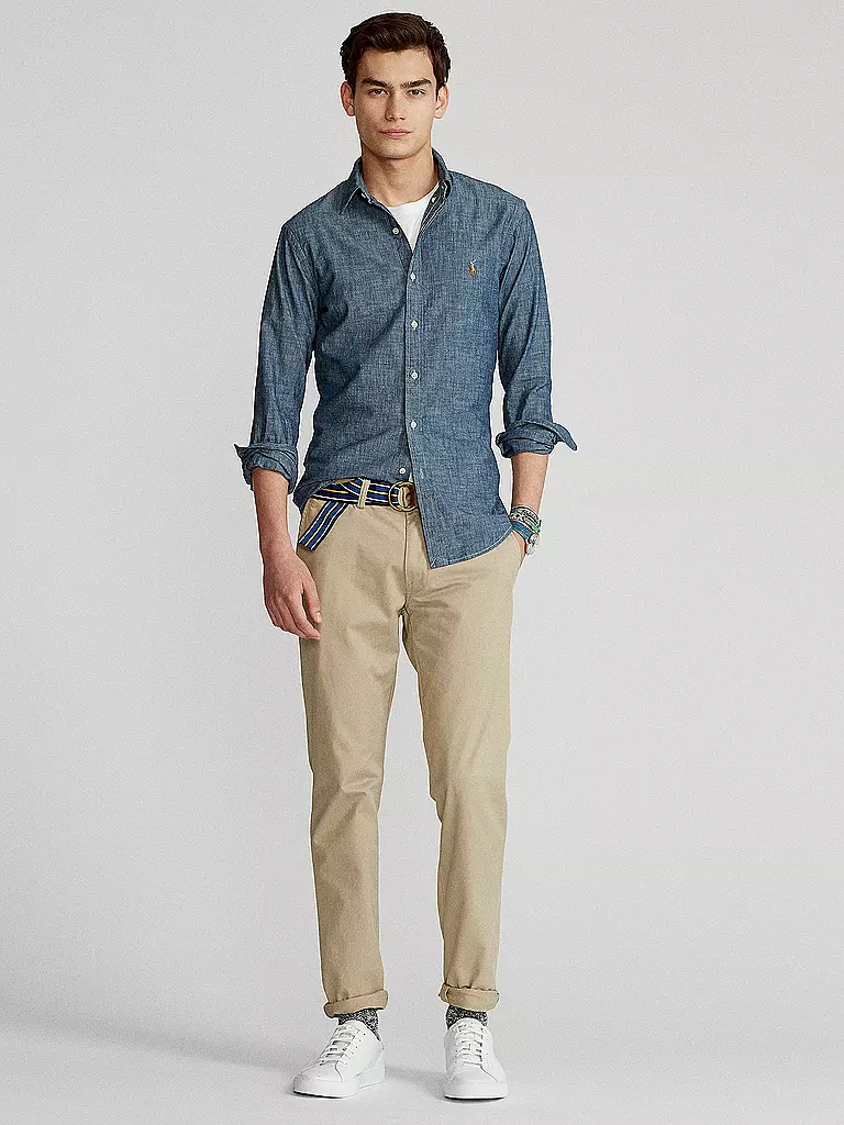POLO RALPH LAUREN | Hemd Slim Fit Chambray | blau