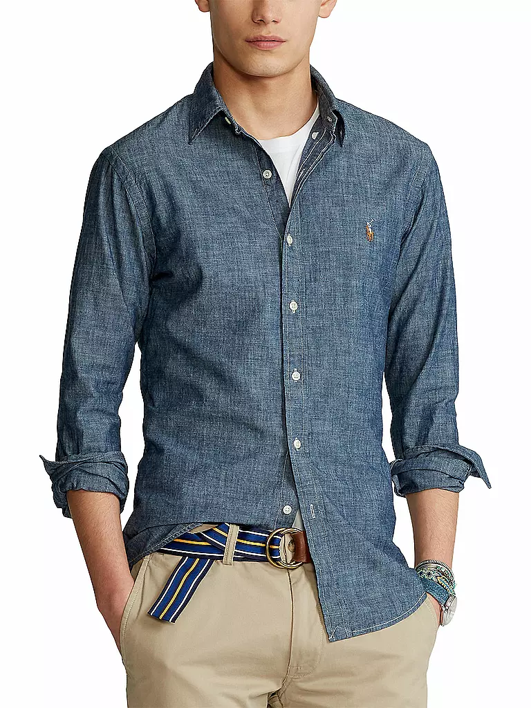 POLO RALPH LAUREN | Hemd Slim Fit Chambray | blau