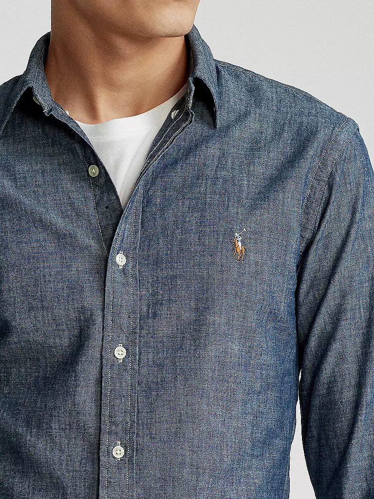 POLO RALPH LAUREN | Hemd Slim Fit Chambray | blau