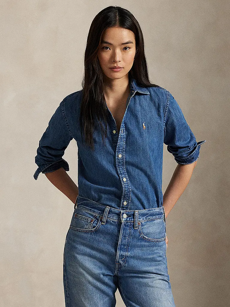 POLO RALPH LAUREN | Jeansbluse  | dunkelblau