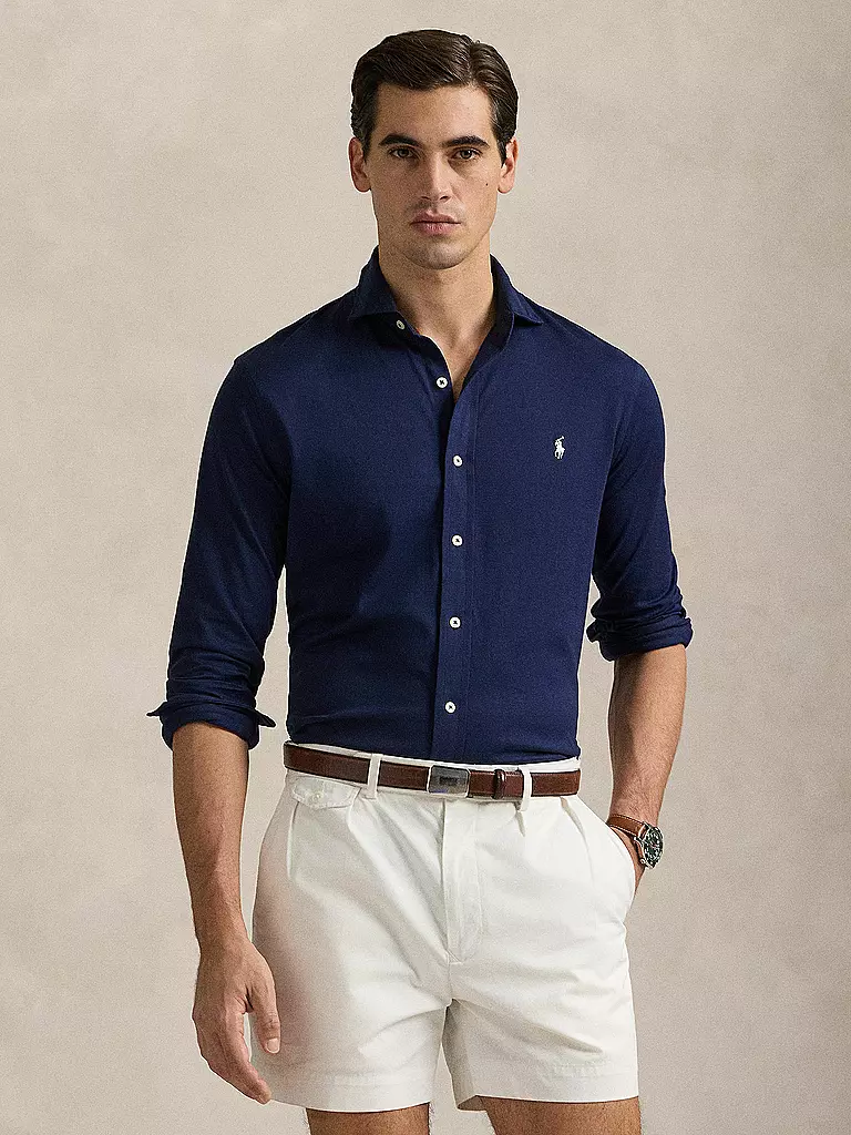 POLO RALPH LAUREN | Jerseyhemd Slim Fit | weiss