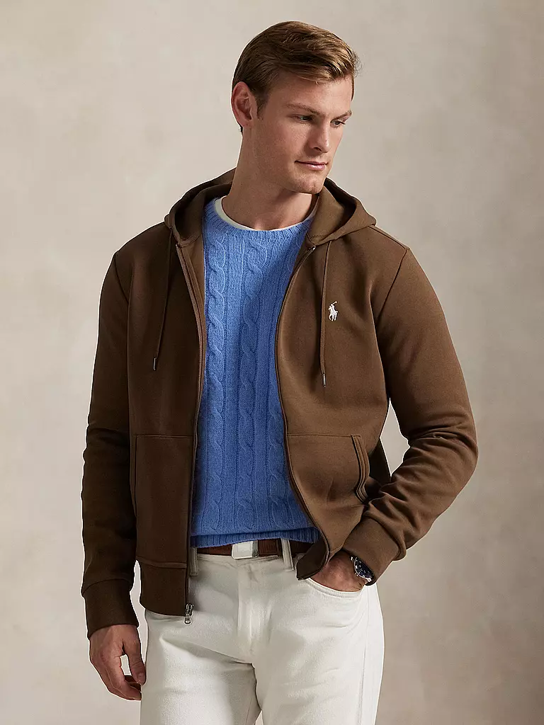 POLO RALPH LAUREN | Kapuzensweatjacke | hellbraun