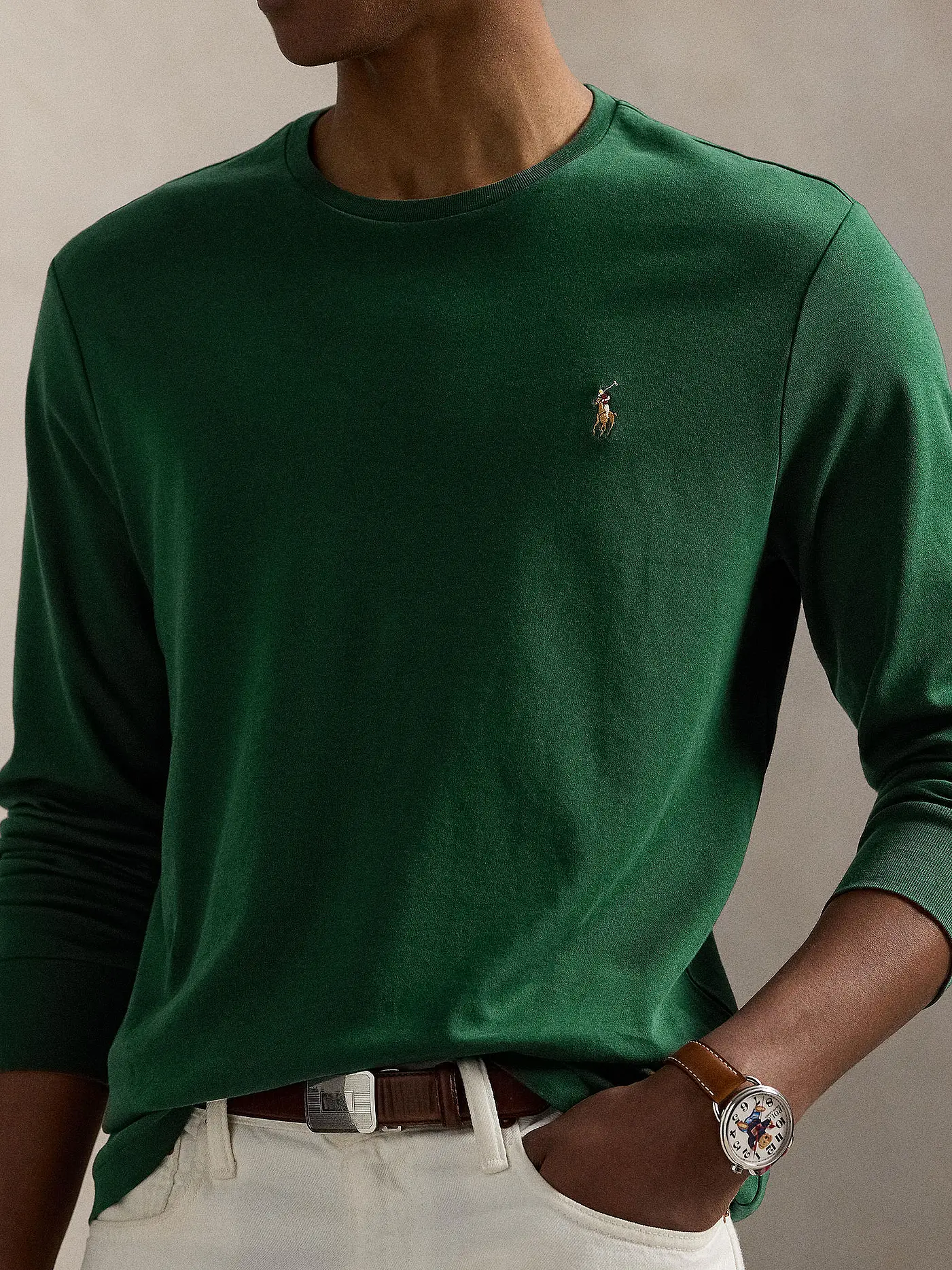 POLO RALPH LAUREN | Langarmshirt  | dunkelgrün