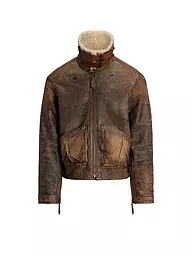 POLO RALPH LAUREN | Lederjacke | braun