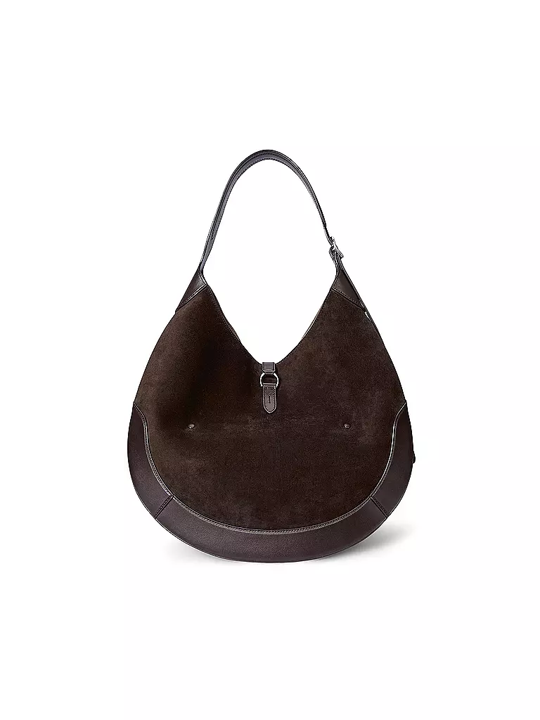 POLO RALPH LAUREN | Ledertasche - Schultertasche ID KOLLEKTION Medium | braun