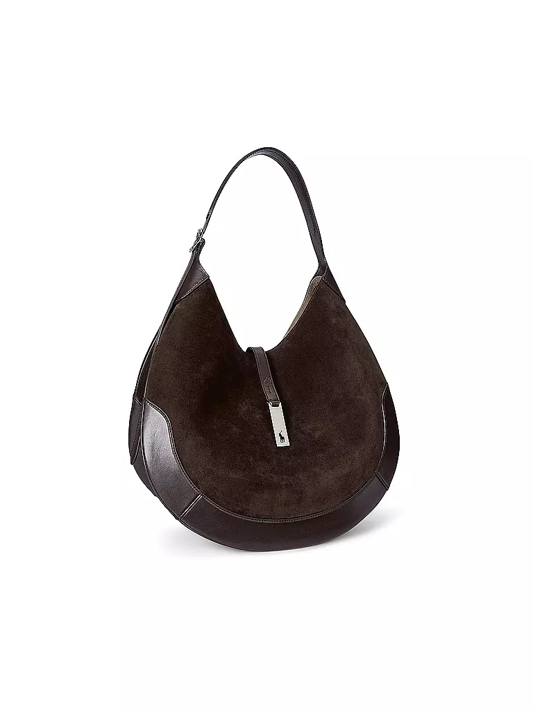 POLO RALPH LAUREN | Ledertasche - Schultertasche ID KOLLEKTION Medium | braun