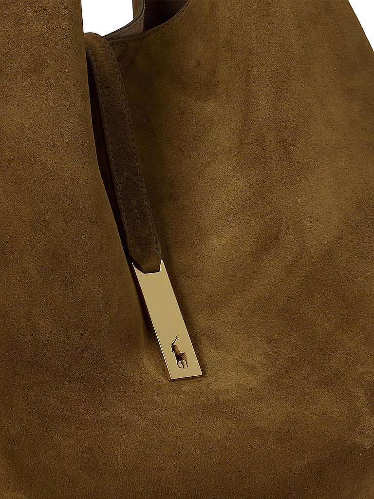 POLO RALPH LAUREN | Ledertasche - Schultertasche Medium | Braun