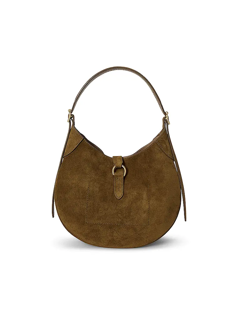 POLO RALPH LAUREN | Ledertasche - Schultertasche Small | Braun