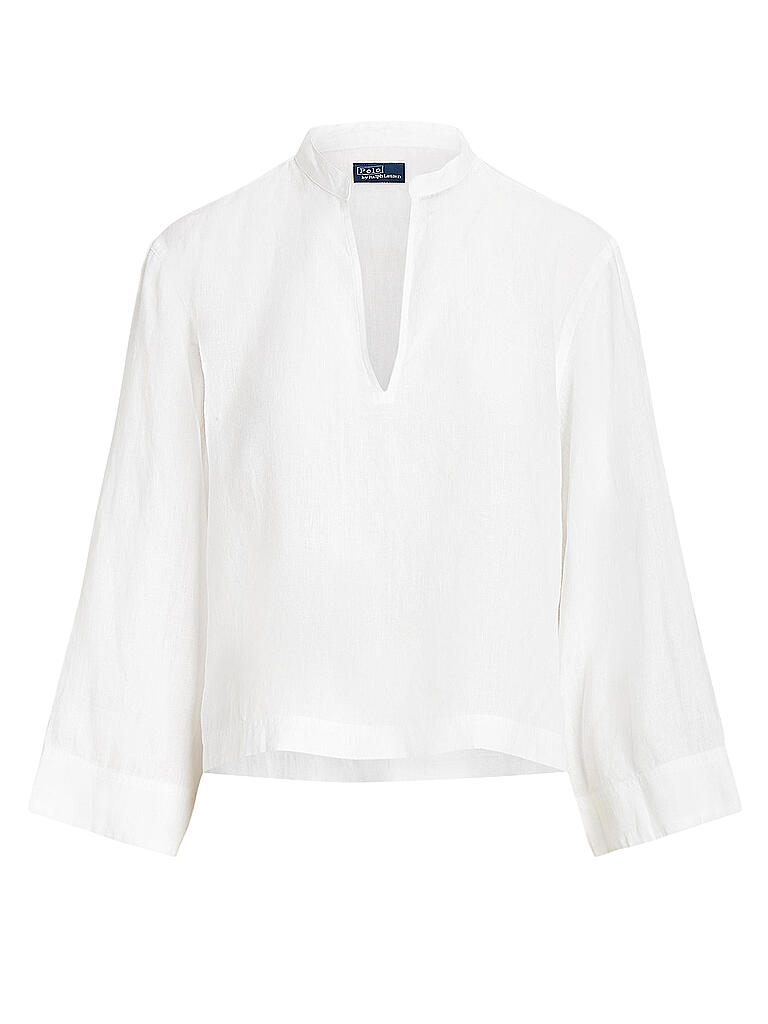 POLO RALPH LAUREN | Leinenbluse  | weiss