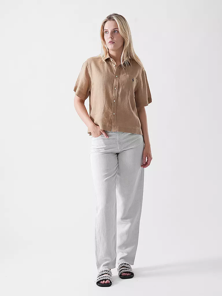 POLO RALPH LAUREN | Leinenbluse | camel