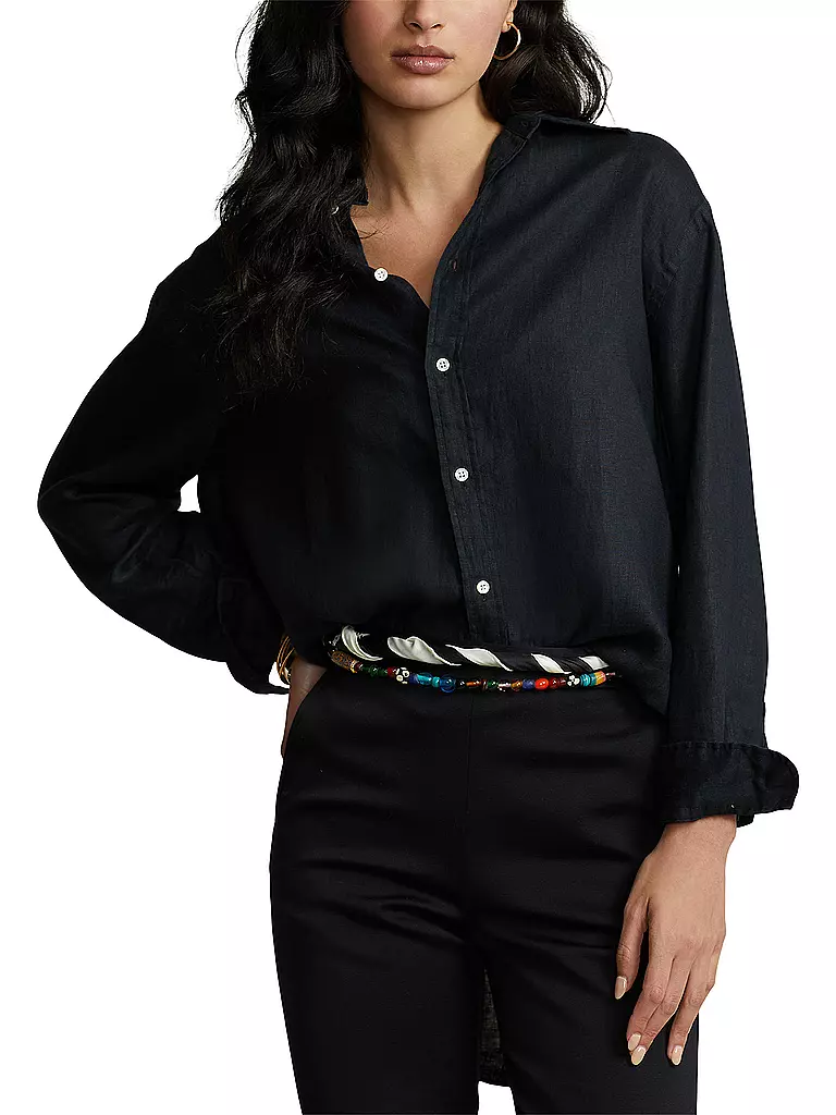 POLO RALPH LAUREN | Leinenbluse | schwarz
