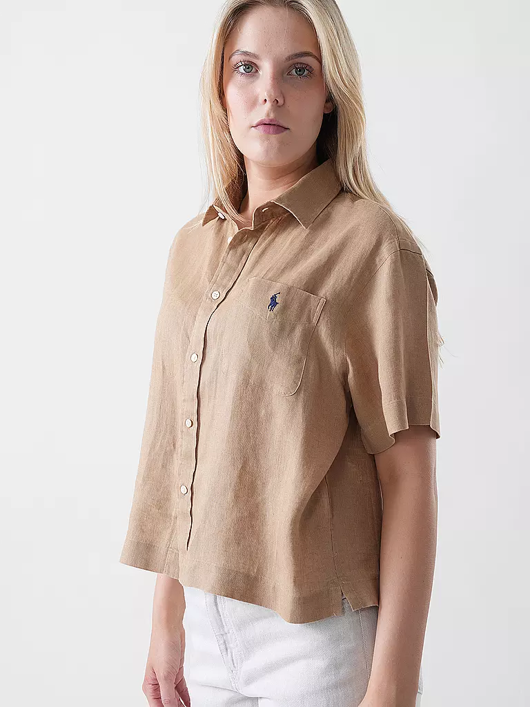 POLO RALPH LAUREN | Leinenbluse | camel