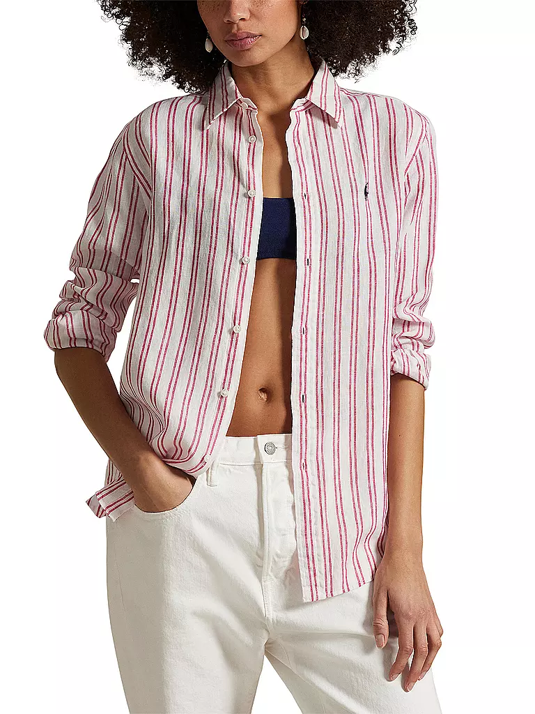 POLO RALPH LAUREN | Leinenbluse | rot