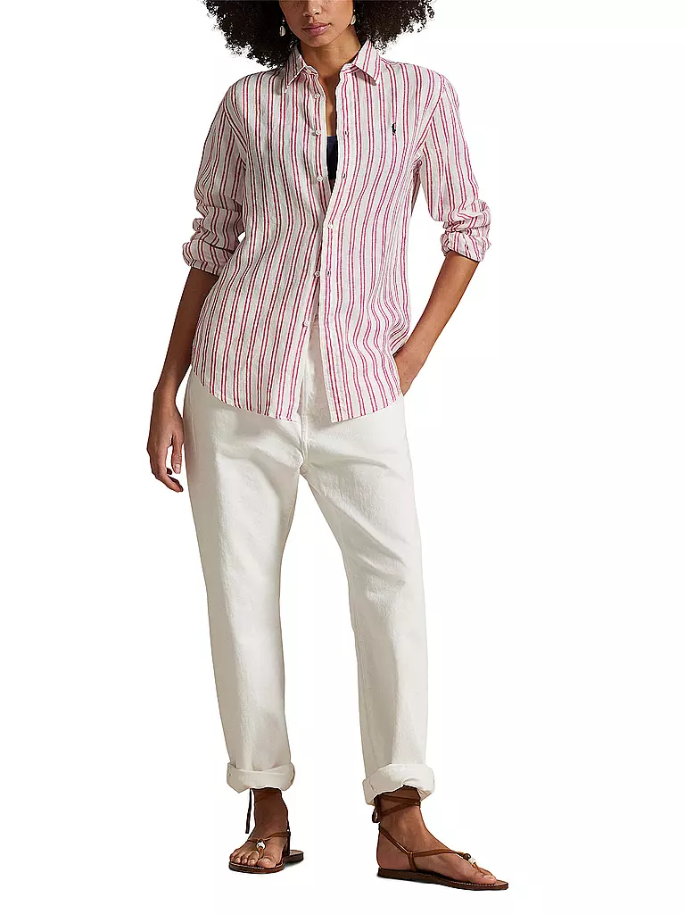 POLO RALPH LAUREN | Leinenbluse | rot